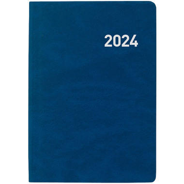 BIELLA Taschenagenda Mittelform. 2024 822301050024 blau, 3½T/S, 7,6x11cm