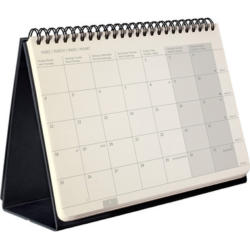 CONCEPTUM Tischkalender 2024 C2481 black, 2S/1M, HC, A5