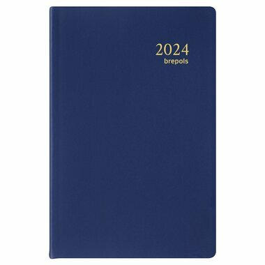 BREPOLS Agenda Delta Seta 2024 26.3.1264 blau, 1W/S, 8.4x12.4cm