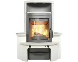 Kaminofen Hark Avenso GT ECOplus Keramik weiß 6 kW