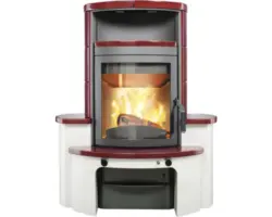 Kaminofen Hark Avenso GT ECOplus Keramik bordeaux 6 kW