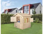 Hornbach Spielhaus weka Tabaluga Drachenhöhle Holz natur