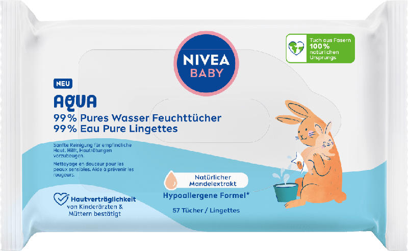 NIVEA BABY Feuchttücher 99% Aqua