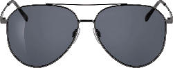SUNDANCE Sonnenbrille Erwachsene Metall-Pilotenbrille schwarz mit getönten Scheiben