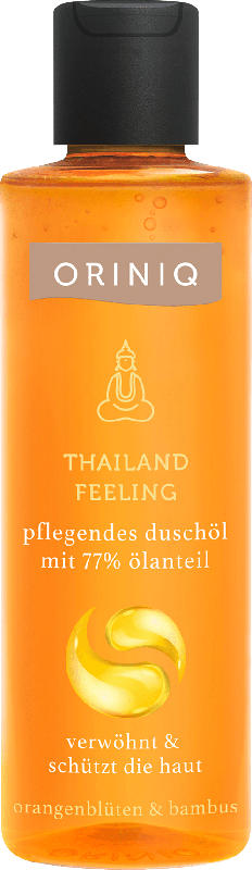 ORINIQ Duschöl Thailand Feeling mit 77 % Ölanteil, Orangenblüten & Bambus