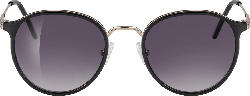 SUNDANCE Sonnenbrille Erwachsene mit gold-schwarzen Metallbügeln und schwarz getönten Scheiben