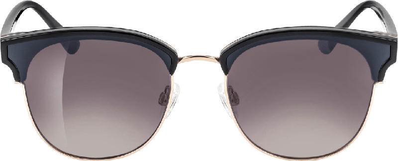SUNDANCE Sonnenbrille Erwachsene mit schwarz-goldenem Rahmen und getönten Scheiben