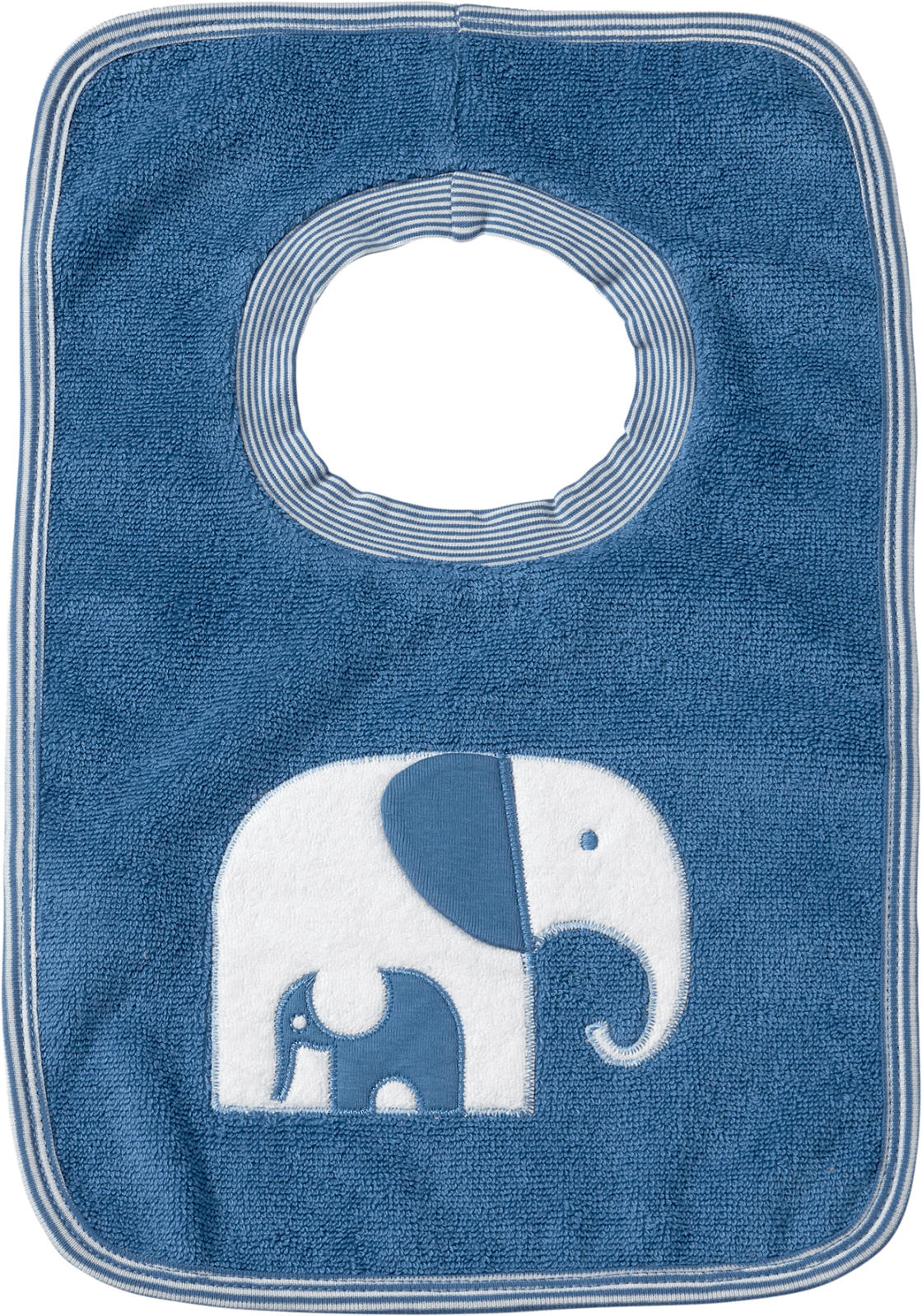 ALANA Lätzchen mit Elefanten-Motiv, blau