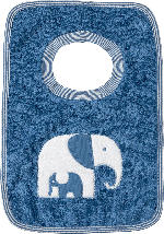dm-drogerie markt ALANA Lätzchen mit Elefanten-Motiv, blau - bis 15.06.2024