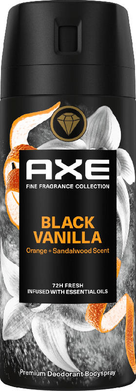 AXE Bodyspray Black Vanilla Orange & Sandalwood Scent