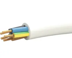 Mantelleitung H05 VV-F 5x2,5 mm², weiß