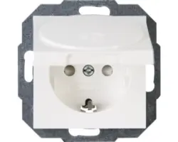 Steckdose Kopp Ahtenis 55, mit Deckel, weiß