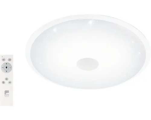 LED Deckenleuchte Lanciano weiß 1-flammig mit Leuchtmittel 7800 lm 3050 K tageslichtweiß mit Kristalleffekt