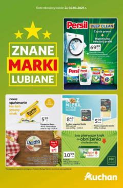 Pogląd oferty "Auchan Gazetka - Znane Marki Lubiane Hipermarket" - ważna od 21.03.2024