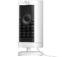 ring Stick Up Cam Pro - Plug In Weiß; Überwachungskamera
