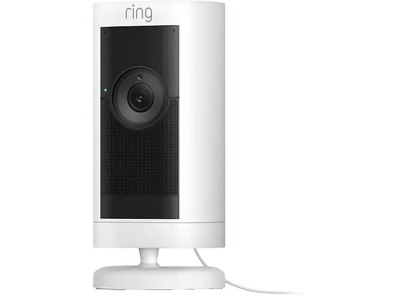 ring Stick Up Cam Pro Überwachungskamera (Anzahl Kameras: 1, Nachtsichtfunktion, Netzbetrieb, Weiß)