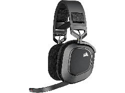 Corsair HS80 MAX Wireless Gaming Headset, Over-Ear, 32 Ohm, 50mm Treiber, Bluetooth, Steel Gray