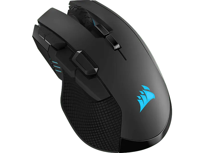 CORSAir Gaming-Maus Ironclaw, RGB, 18000dpi, kabellos, Schwarz; Gaming Maus
