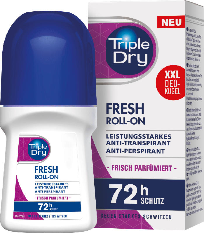 Triple Dry Antitranspirant Deo Roll-on Fresh