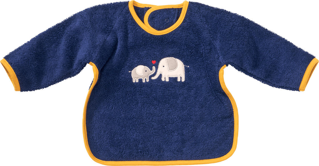 ALANA Ärmellätzchen mit Elefanten-Motiv, blau