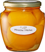Denner Golden Valley halbe Pfirsiche, mit echtem Vanillestengel, 330 g - bis 01.04.2024
