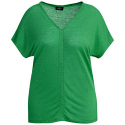 Damen T-Shirt mit Leinen-Anteil (Nur online)