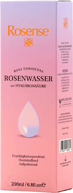 Rosense Rosenwasser mit Hyaluronsäure