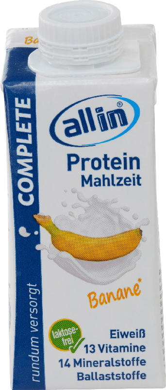 allin Trinkmahlzeit Protein Complete Banane