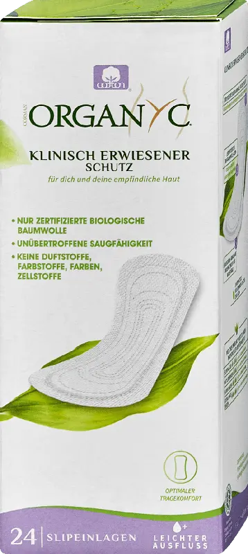 Organyc Slipeinlagen Leichter Ausfluss