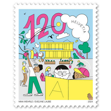 Briefmarke «150 Jahre obligatorische Volksschule»