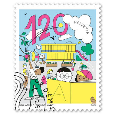 Briefmarke «150 Jahre obligatorische Volksschule»