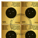 Die Post | La Poste | La Posta Briefmarken CHF 1.20 «200 Jahre Schweizer Schiesssportverband (SSV)», Bogen mit 20 Marken