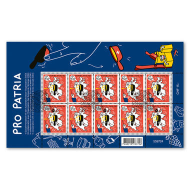 Briefmarken CHF 1.00+0.50 «Kulturverbundenheit», Kleinbogen mit 10 Marken