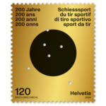 Die Post | La Poste | La Posta Briefmarke «200 Jahre Schweizer Schiesssportverband (SSV)»