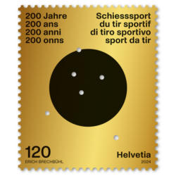 Francobollo «200 anni Federazione sportiva svizzera di tiro (FST)»
