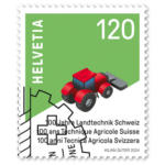 Die Post | La Poste | La Posta Briefmarke «100 Jahre Landtechnik Schweiz»