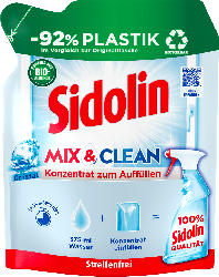 Sidolin Glasreiniger Mix&Clean Cristal Nachfüllpack-Konzentrat