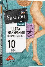 dm-drogerie markt Fascino Strumpfhose ultra-transparent caramel Gr. 38/40, 10 DEN - bis 30.04.2024