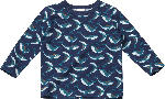 dm-drogerie markt ALANA Langarmshirt Pro Climate mit Dino-Muster, blau, Gr. 80 - bis 30.04.2024