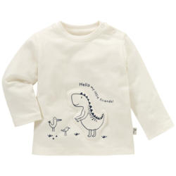 Newborn Langarmshirt mit Dino-Applikation