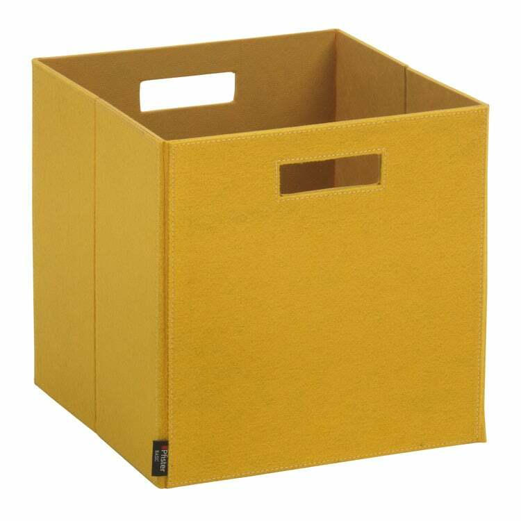 Aufbewahrungsbox BASIC, Textil, gelb