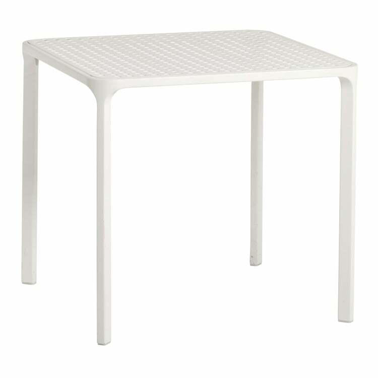 Tavolo da giardino LAUSANNE-510, alluminio, bianco grigiastro