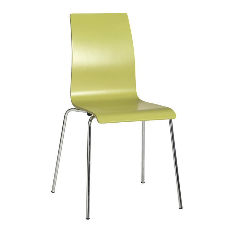 Chaise BASIC 6.4, bois, jaune olive