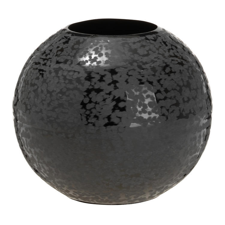 Vase décoratif NERA, métal, noir
