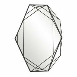 Specchio Prisma, metallo, nero