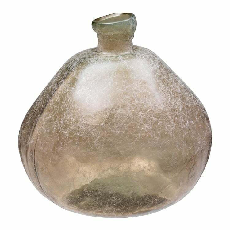 Vase décoratif PIA, verre, brun