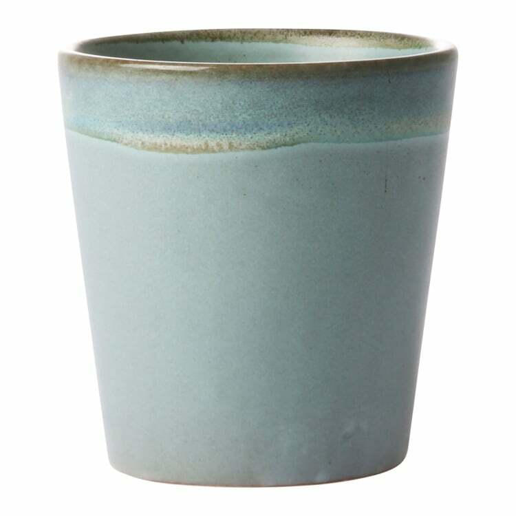 Bicchiere 70'S, ceramica, giada