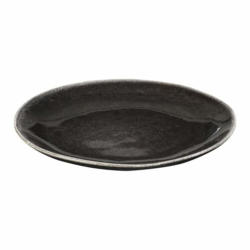 Flacher Teller NORDIC COAL, Keramik, anthrazit