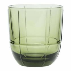 Trinkglas GRID, Glas, dunkelgrün