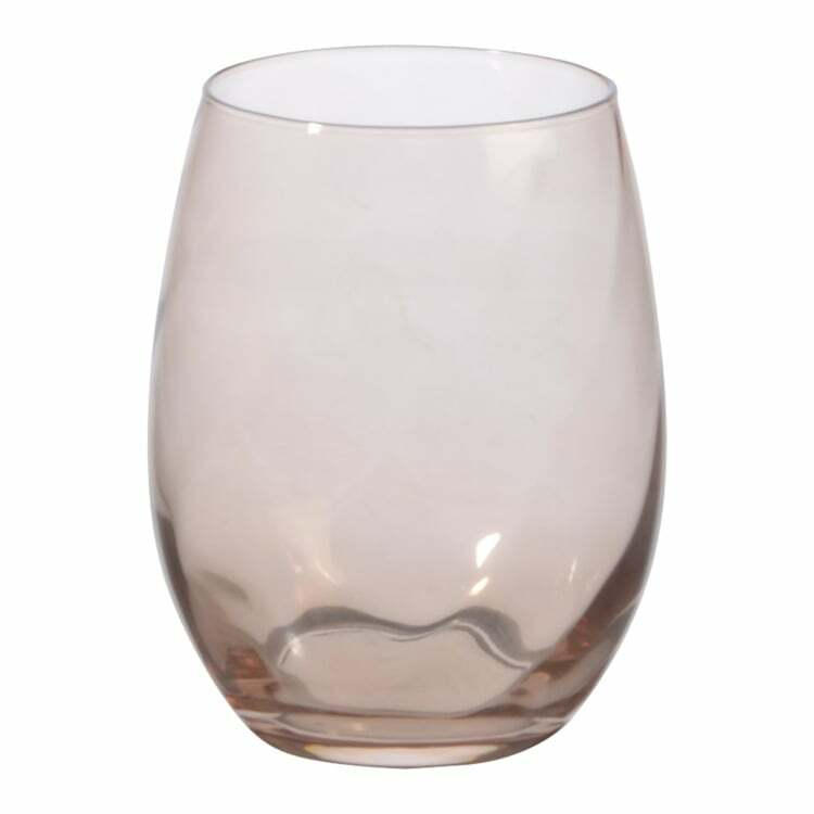 Trinkglas ARPEGE, Glas, altrosa